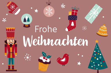 Gutscheinmotiv im Design Weihnachten Nussknacker
